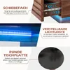 Rund Couchtisch Wohnzimmertisch mit RGB LED & 2 Schubladen Produktbild-Vorschau 7