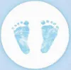 20 Servietten Baby Steps Boy - Fußabdrücke Baby blau Produktbild-Vorschau 2