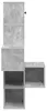 vidaXL Wand-Eckregal Betongrau 48 x 48 x 120 cm Produktbild-Vorschau 5