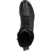 A top-down view of a black lace-up boot. Produktbild-Vorschau