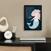 MuchoWow® MuchoWow® Gerahmtes Poster Meerjungfrau - Zitat - Produktbild-Vorschau 2