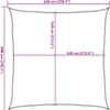 vidaXL Voile d'ombrage 160 g/m² Marron 6x6 m HDPE Voir les images du produit 8
