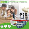 Set di pentole e padelle NutriChef per induzione 14 pezzi, Anteprima dell’immagine prodotto 4