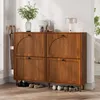 Armoire à chaussures Merax avec 4 portes battantes et 8 Voir les images du produit 7