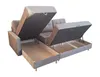 Canapé d'angle scandinave David avec pouf, gris foncé Paros Voir les images du produit 4