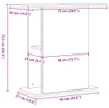 vidaXL Stojak pod akwarium ze starego drewna 36x75x72,5 cm Podgląd zdjęcia produktu 7