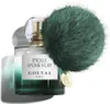 A bottle of Goutal perfume with a green fluffy pom-pom accessory. Voir les images du produit