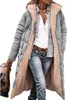 ASKSA Femme Longue Doudoune Chaude Toison Réversible Veste Voir les images du produit 1