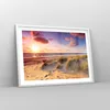 Gerahmtes Poster - Weißer Rahmen - Meer Strand Düne - 70x50 Produktbild-Vorschau 8