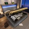 Flieks hydraulická čalouněná postel 160x200cm s přípojkami Náhled obrázku produktu 2