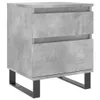 ZMH Nachttisch Betongrau 40x35x50 cm Holzwerkstoff Produktbild-Vorschau 2