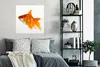 MuchoWow® Poster Goldfisch - Fisch - Weiß 75x75 cm - Wand Produktbild-Vorschau 4