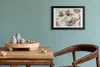 Bild 30x20 MDF-Rahmen, Wandkunst Schmetterlinge und Blumen Produktbild-Vorschau 2