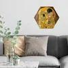 DEQORI Glasbild Echtglas 40x35 cm 'Der Kuss von Gustav Produktbild-Vorschau 2