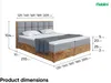 MEBLINI Boxspringbett mit Bettkasten - Gepolstert Produktbild-Vorschau 7