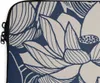 MuchoWow® Laptop Hülle 15 Zoll Lotus - Blau - Muster Produktbild-Vorschau 3