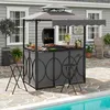 Pavillon de barbecue Zerbaco, avec toit, en 3 parties, abri Voir les images du produit 7
