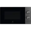 A front view of a black and gray Electrolux microwave oven against a white background. Produktbild-Vorschau