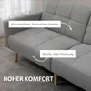 2 in 1 Schlafsofa 205 x 88 cm Sofa mit Bettfunktion, Couch Produktbild-Vorschau 7