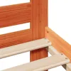 vidaXL Massivholzbett ohne Matratze Wachsbraun 200x200 Produktbild-Vorschau 7