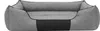 A grey and black dog bed is shown against a white background. Produktbild-Vorschau