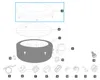 Bestway® Ersatzteil Kunstleder-Abdeckung (schwarz) Produktbild-Vorschau 2