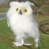 Künstliche Eulen-Vogelfigur aus weißem Schaumstoff, Produktbild-Vorschau 5