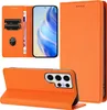 Litchi Leder Handyhülle für Samsung Galaxy S24 Ultra Wallet Produktbild-Vorschau 3