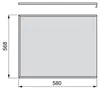 Protecteurs fond 16mm, M 600 x 580 (E 16mm), Aluminium Voir les images du produit 2