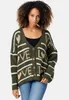 PM SELECTED Festliche Damen Strickjacke mit goldenem Love Produktbild-Vorschau 2