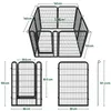 Yaheetech Welpenlaufstall 8-teilig 100cm hoch, Produktbild-Vorschau 7