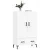 vidaXL Highboard White 69,5x31x115 cm výrobek z odvozeného Náhled obrázku produktu 3