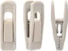 Samt-Kleiderbügelclips, 20er-Pack, elfenbeinfarbene Produktbild-Vorschau 1