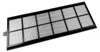 A single air filter with a black frame and white pleated filter material, shown from a diagonal angle on a white background. Voir les images du produit