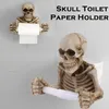 Uchwyt na papier toaletowy z czaszką, żywiczny uchwyt na Podgląd zdjęcia produktu 1