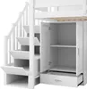 Hochbett 90x200 cm mit Schreibtisch, Kleiderschrank, Regal, Produktbild-Vorschau 7