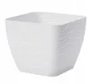 Pot carré en plastique avec socle blanc 16,7x15,4cm Sahara Voir les images du produit 2
