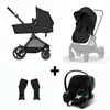 Cybex Eos Basic 3-in-1 Kinderwagen Schwarz + Adapter + Aton Produktbild-Vorschau 4