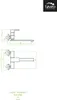 Technical drawing and logo of a faucet. Produktbild-Vorschau