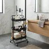 Carrello Relaxdays, 3 ripiani, carrello multiuso, per Anteprima dell’immagine prodotto 2