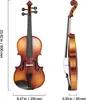 VEVOR violino 4/4, lunghezza del braccio 584,2 mm, set di Anteprima dell’immagine prodotto 8