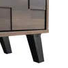 Close-up of the legs and bottom part of a TV cabinet. Produktbild-Vorschau