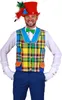 T3029-M mehrfarbig Herren Clown Weste Gr.M=50 Produktbild-Vorschau 2