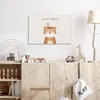 MuchoWow® - Leinwandbilder - Löwe - Eule - Beige - Tiere - Produktbild-Vorschau 4