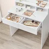 Toaletní stolek s 9 LED žárovkami | bílý Náhled obrázku produktu 5