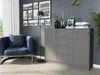 Kommode - Anthrazit - 110 x 35 x 85 cm - Modern U-1 Produktbild-Vorschau 3