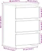 vidaXL Nachttisch Schwarz Eichen-Optik 40 x 35 x 62,5 cm Produktbild-Vorschau 8