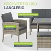 Juskys Polyrattan Gartenmöbel Sitzgruppe Turin Set 6 teilig Produktbild-Vorschau 5