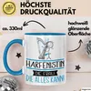 Harfenistin Geschenk Tasse Becher Die Frau Die Allen Kann Produktbild-Vorschau 3