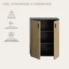 Mone Badschrank 2 Türen Eiche Nachbildung, dunkelgrau. Produktbild-Vorschau 4